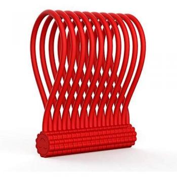 Rich&Ray Flexible Silicone Twist Ties with Strong Magnet