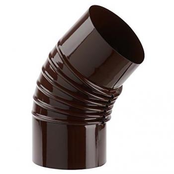 Coude Porcelaine 45° Marron pour Poêles à Bois 'Ala Smalto Classic'