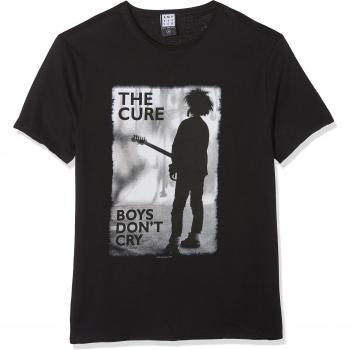 Men's Boys Don’t Cry T-Shirt featuring The Cure, Black (Size:S)