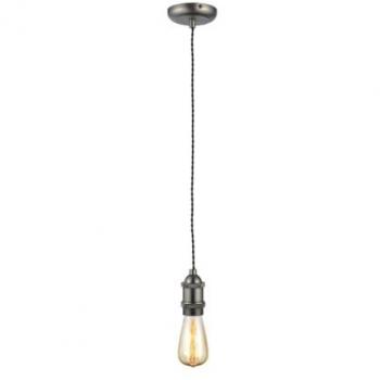 FORUM LIGHTING Lámpara Colgante de Peltre Negro IP44