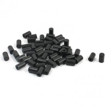 50 Stuks Micro Tactiele Drukknop Beschermhoes Zwart 6X10 Mm