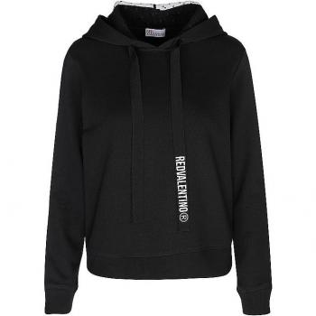 RED Valentino Damen Kapuzensweater Hoodie Schwarz S