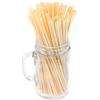 100PCS Portable Wheat Straw Drinking Straws