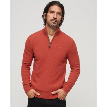 Pull brodé à maille Superdry Orange XXL pour homme