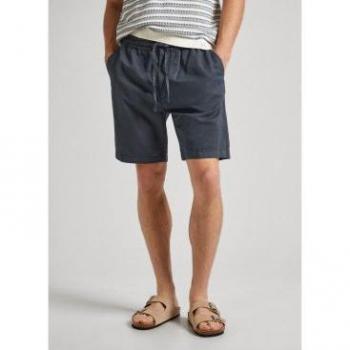 Bermudas Pepe Jeans Hombre Gris Relaxed Linen