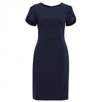 Damen Cocktailkleid kurzarm Vera Mont Größe 36, Dunkelblau (Nacht Himmel)