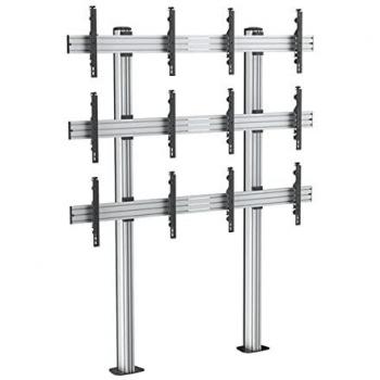 Kit de support Kimex « Multi‑Screen » pour sol, 6 téléviseurs 45–55, VESA 600x400, 50 kg max