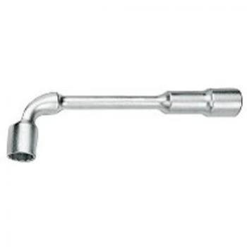 Llave Pipa Abierta 6x6 Acodadas 27mm