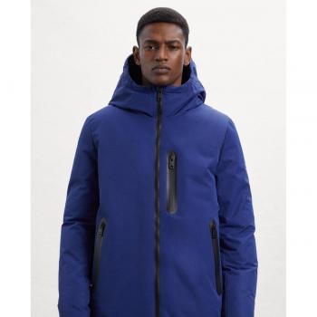 Ecoalf Parka Uomo Lovar Blu con Cappuccio