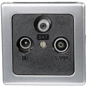Steckverbinder Kopp Vision: TV‑RF‑SAT, rostfreier Stahl
