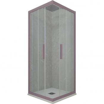 Mampara de ducha Lavanda 110x110 cm corredera