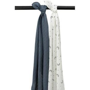 Meyco Langes Moon Indigo 120x120 cm en Mousseline