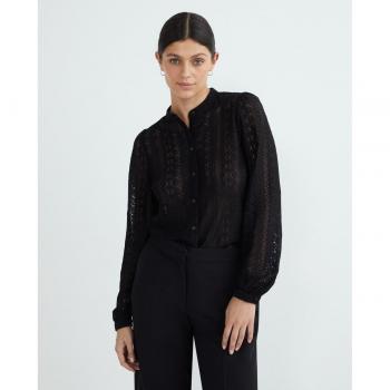 Blusa Vila Nera con Maniche Lunghe e Pizzo XL
