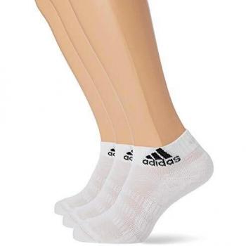 Adidas Men's Cushioned Ankle Socks 3-Pack, White, S EU