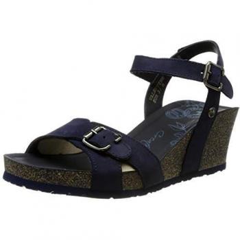 Panama Jack Valentine Basics, Sandalia con Pulsera para Mujer, Azul