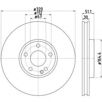 HELLA 8DD 355 119-701 Bremsrotor