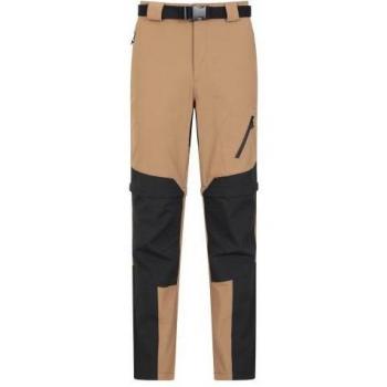 Pantalon de randonnée homme Forest à zip détachable Mountain Warehouse (beige)