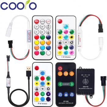 USB 17 Key SP110E Bluetooth LED Pixel Strip Controller