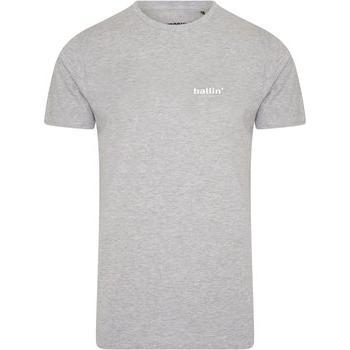 Grey T‑Shirt Ballin con Logo Mini