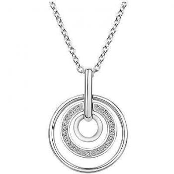 Joaly Argent Pendentif Cercles Brillants