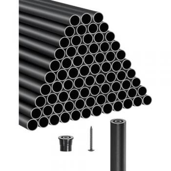 Rampes d’escalier 101 tiges, aluminium 914 mm, accessoires de rail inclus