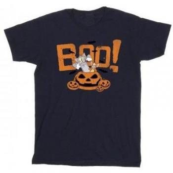 Tom & Jerry Jongens Halloween Boo! T-shirt 12-13 blanc