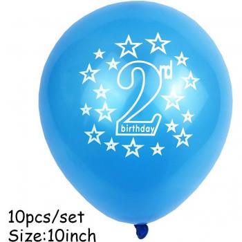 10Pcs Pearl Latex Balloons for 2nd Birthday and Anniversary