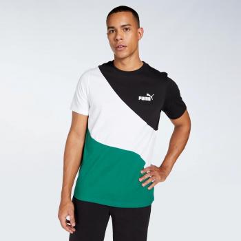 Puma Herren T-Shirt „Power Cat“ in Grün, L