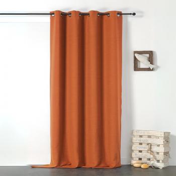 Ollaos Lino Liso Marrón 135x255 cm