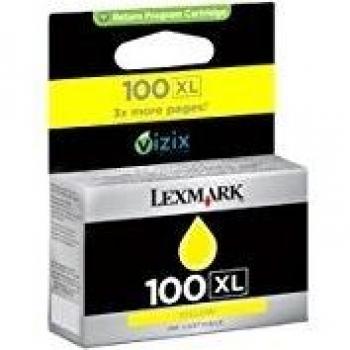 Hohe Kapazität Lexmark 14N1071BL Gelbe Tintenpatrone, 600 Seiten, Blister ohne Alarm