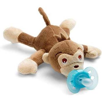 Philips Sucette Ultra Douce 0-6M + Peluche Singe
