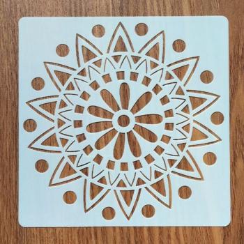 Cross Wings Layering Stencil 20x20cm for DIY Projects