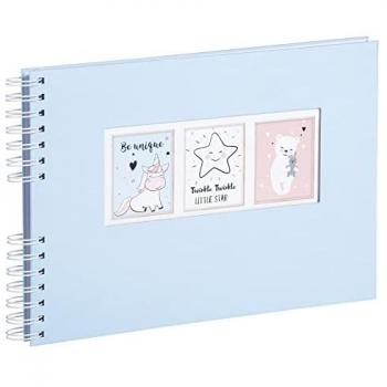 Scrapbooking-Set mit Fotoalbum 50 Seiten, weiß, 32x22 cm + Sticker & Schablonen