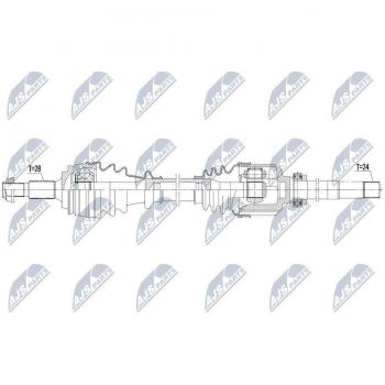 Drive Shaft NTY NPW‑PE 019 Compact Unit