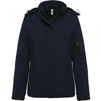 Kariban Damenjacke Softshell Parka Blau S