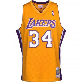 Jersey Mitchell & Ness NBA Swingman Los Angeles Lakers Shaquille O'Neal #34 Giallo M