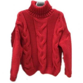 Pull femme à col roulé tendance