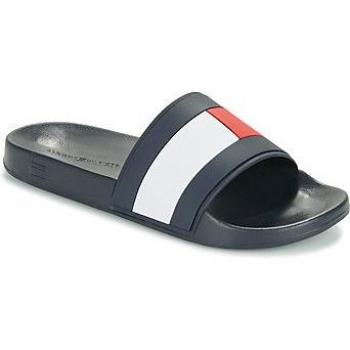 Tommy Hilfiger Pantoletten Rubber Th Flag Pool Slide Dunkelblau 41 Herren