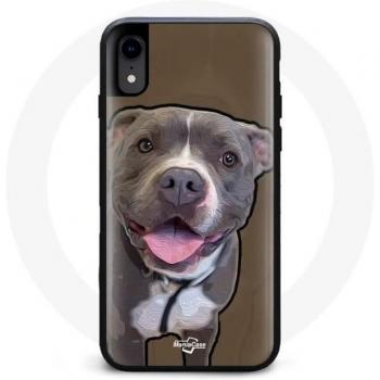 Custodia iPhone XS Grigio Pitbull
