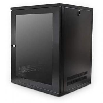 Eco NetCab 12U 19 Black Wall Enclosure