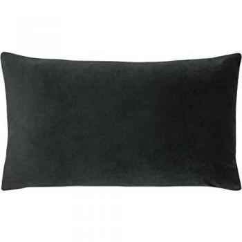 Grey Velvet Rectangle Cushion Wrap – Paoletti Sunningdale – One Size