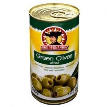 Grüne Don Fernando Oliven in 370 ml Glas, kernlos