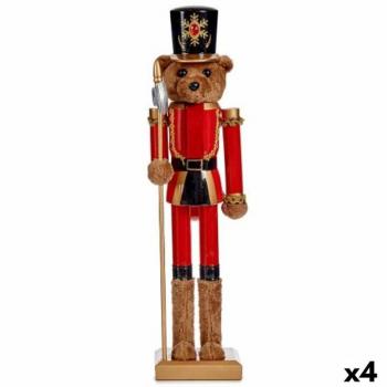 Schiaccianoci Orso Decorativo 4 Unità 13,5 cm