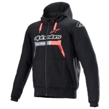 Felpa Casual Alpinestars CHROME IGNITION HOODIE Fluo Rosso 2X