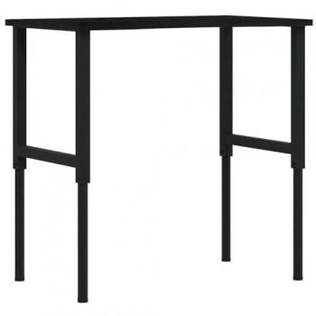 VidaXL Banco em Carvão Escuro Carvalho 100x60x(71,5-98) cm
