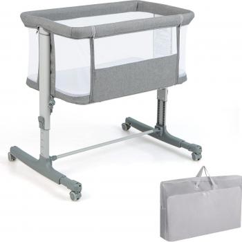 Lit Coast Baby – 5 Niveaux, Matelas et Sac, 9 kg – Couleur Gris Pâle