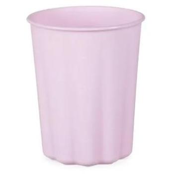 GoDan Becher Rüsche 220 ml Violett – Eco‑Einweggeschirr
