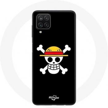 Cover protettiva per Samsung Galaxy A22 4G One Piece Manga Teschio Nero