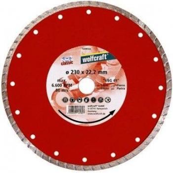 Disco Diamantado de Tronzar Wolfcraft 1698000 para Amoladoras de 230 mm