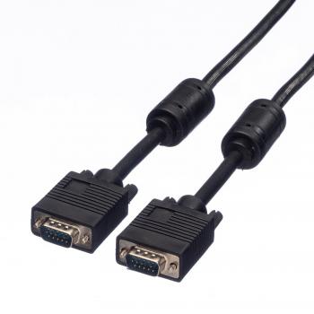 Nilox ROLINE Cavo VGA M/M HD 15 Pin, 10m con Nucleo in Ferrite
